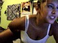 Cute angel with a hot body playing with her puffy nipples Views: 124513